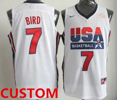 Men & Youth Customized 1992 Olympics Team USA White Swingman Jersey->customized nba jersey->Custom Jersey
